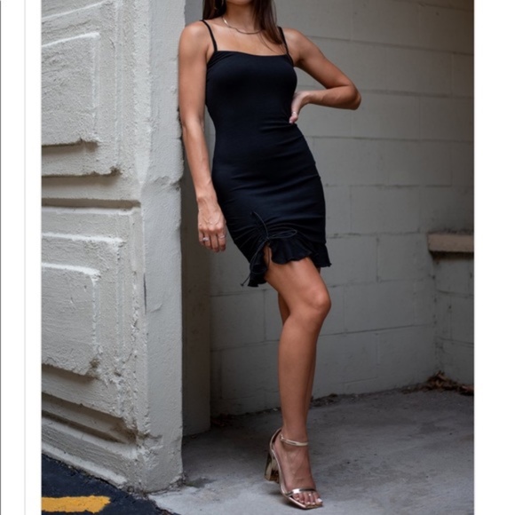 By Egreis Black Celia Dress Women Size M - Picture 3 of 5